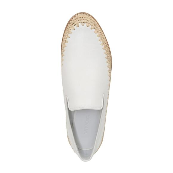 Vince Jalen White Slip On Espadrilles Loafer Flat Size 11 - Picture 3 of 8